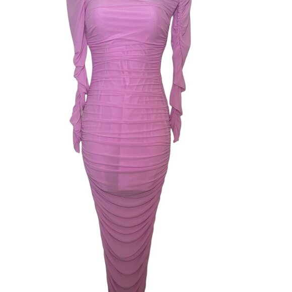 Ser.o.ya Chantae Mesh Dress Cherry Blossom Pink Size Small NWT - Picture 2 of 6